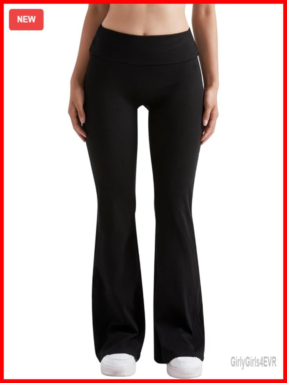 Flare Leggings Fold Over Bootcut Yoga Pants Cotton Lounge Pants